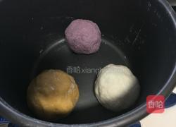 彩色绣球馒头的做法图解2