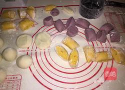 彩色绣球馒头的做法图解4