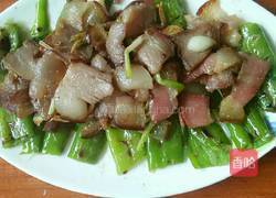 虎皮煎椒炒腊肉的做法图解7