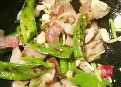 虎皮煎椒炒腊肉的做法图解6