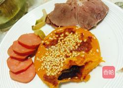 南瓜豆沙饼（营养早餐）的做法图解8