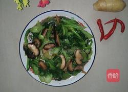 香菇炒青菜的做法图解7