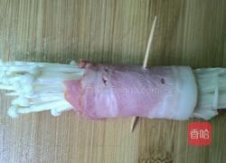 香煎培根金针菇卷的做法图解4