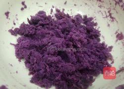 紫薯玫瑰花馒头的做法图解4