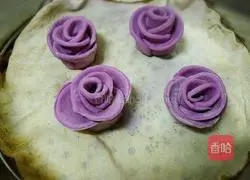 紫薯玫瑰花馒头的做法图解16