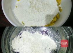 南瓜紫薯卷的做法图解4