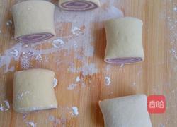 南瓜紫薯卷的做法图解11