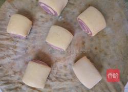 南瓜紫薯卷的做法图解12