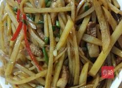 肉丝炒土豆的做法图解3