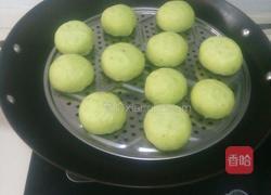 包子(酸菜肉馅菠菜汁包子)的做法图解9