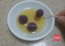蜗牛和葡萄(山药紫薯丸子)的做法图解8