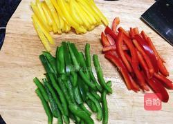 彩椒茄汁排条的做法图解5