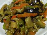 茄子炒辣椒