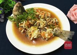 绣球鲈鱼的做法图解22