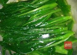 白灼菜心的做法图解2