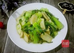 杏鲍菇炒油菜的做法图解6