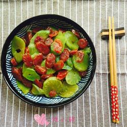 莴苣炒香肠的做法[图]