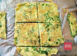 芹菜叶鸡蛋饼的做法图解6