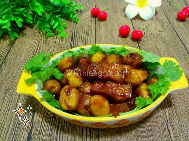 板栗红烧肉