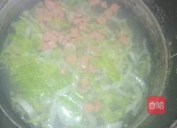 火腿肠白菜粥的做法图解3