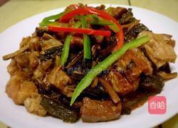 菜干焖猪肉的做法图解3