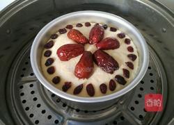 玉米面椰蓉蛋奶馅发糕的做法图解11