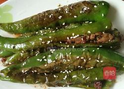 肉末虎皮青椒的做法图解6