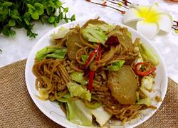 家乡风味小吃——炒莜面黑圪蛋蛋
