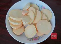 Illustration of how to make sweet potato glutinous rice cakes 1