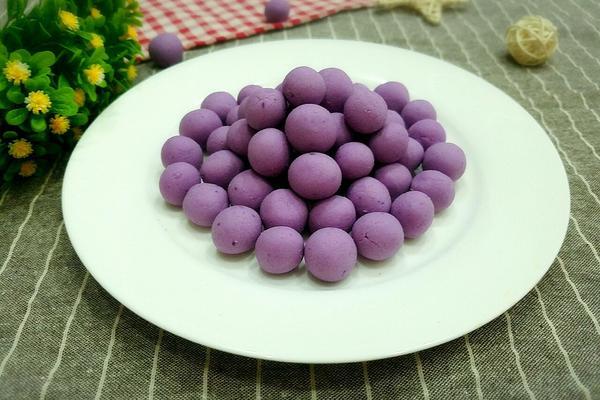 自制紫薯小汤圆