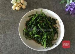 黄豆酱炒通菜的做法图解5