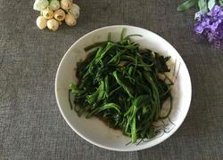 黄豆酱炒通菜