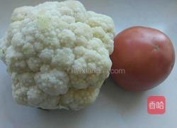 菜花西红柿的做法图解1