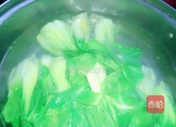 火腿炒青菜的做法图解3