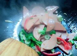 火腿炒青菜的做法图解6