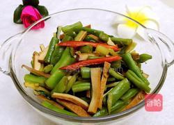 凉拌豆角黄瓜腐干的做法图解5