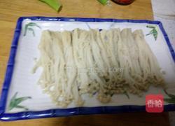 凉拌粉丝金针菇的做法图解3