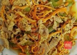 虫草肉丝炒的做法图解4