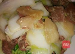 白菜炒火腿的做法图解5