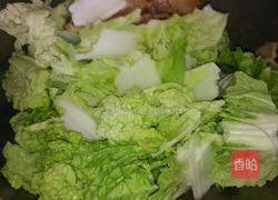 白菜炒火腿的做法图解4