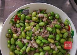 毛豆炒肉末的做法图解5
