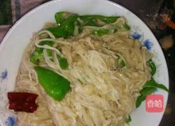 青椒金针菇的做法图解5