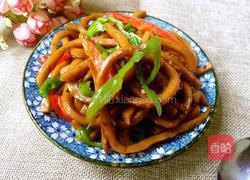 青椒炒油豆腐丝的做法图解7