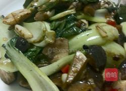 香菇油菜的做法图解4