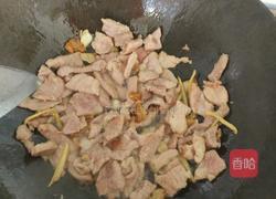 扁豆炒肉片的做法图解5