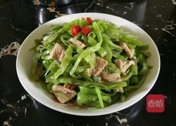 扁豆炒肉片的做法图解7