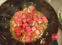 肉丁炒茄子的做法图解4