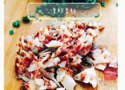 青菜虾仁炒饭的做法图解3