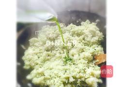 青菜虾仁炒饭的做法图解4
