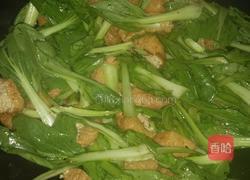 青菜炒豆腐果的做法图解5